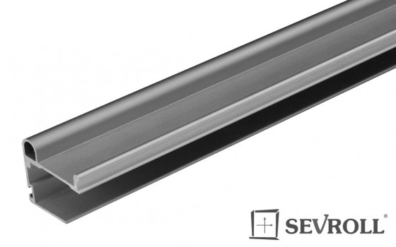 SEVROLL 00639 Tytan profil de poignée 18mm 2,7m argenté
