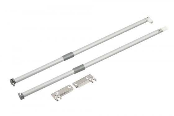 StrongRoll reling longitudinal, 450mm, gris