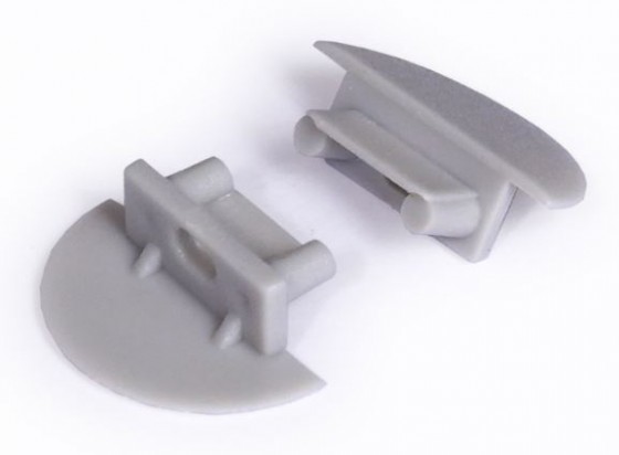 StrongLumio embouts pour profil Begtin 12, gris (paire)