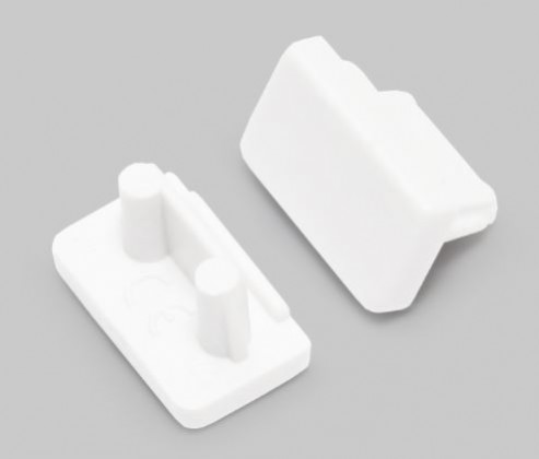 StrongLumio embouts pour profil Slim 8, blanc (paire) StrongLumio embouts pour profil Slim 8, blanc (paire)