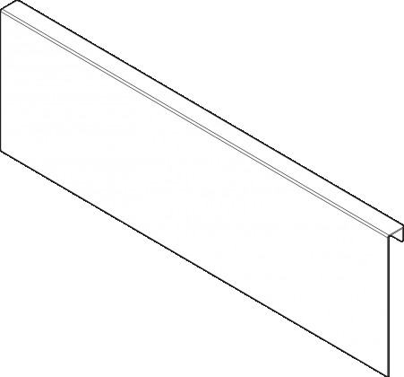 BLUM ZC7A0U0K Ambia Line adaptateur de profil K gris