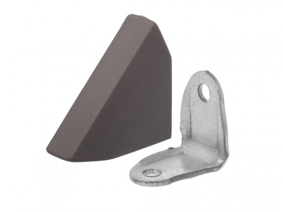 STRONG Équerre de liaison métal avec couvercle brun foncé STRONG Équerre de liaison métal avec couvercle brun foncé