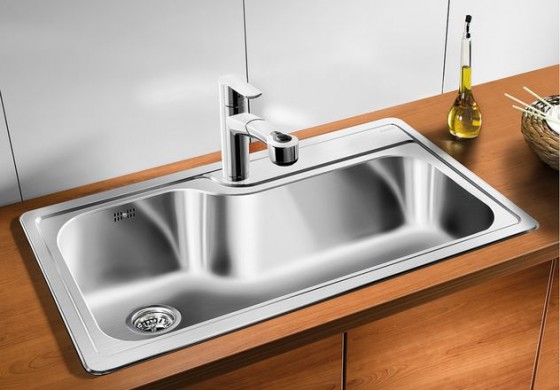 BLANCO 514029 Évier PLENTA sans excentrique inox brossé