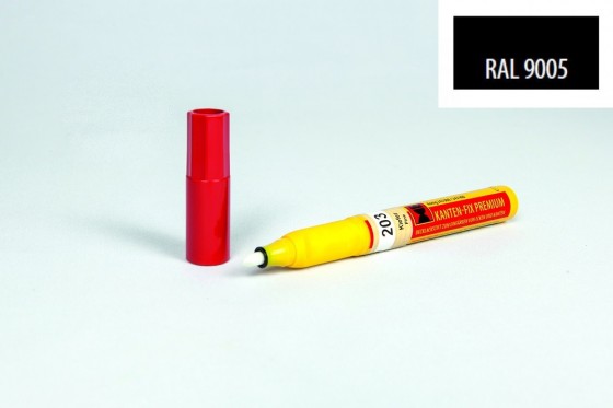 marqueur de retouche pour chants RAL 9005 noir