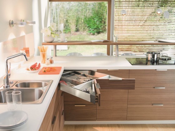 K-BLUM Antaro, tiroir M 650mm/65kg, blanc, Space Corner Syncromotion K-BLUM Antaro, tiroir M 650mm/65kg, blanc, Space Corner Syncromotion