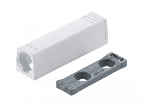 BLUM 956.1201 adaptateur Tip-on, droit, 50mm, blanc