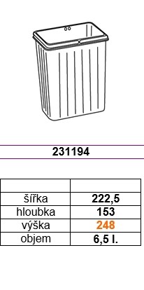 GOLLINUCCI accessoires panier de rechange pour Sistema 900 1x6,5l