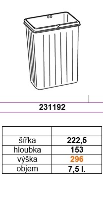 GOLLINUCCI accessoires panier de rechange pour Sistema 900 et Linea 580 1x7,5l