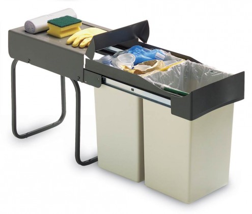 GOLLINUCCI trieur Linea 227 300mm 2x14l GOLLINUCCI trieur Linea 227 300mm 2x14l