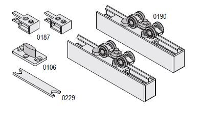 SISCO Silent FILO quincaillerie porte int. 1 vantail 100kg sans amortisseur