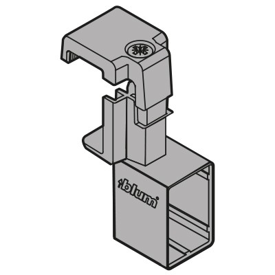 BLUM ZRU.01E0 embout pour reling transversal blanc