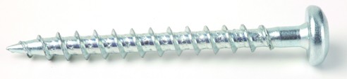 StrongFix vis a bois TX 3,5x30mm tete demi-ronde zinc blanc