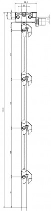 LEHMANN Tige SVS ELEVON Type 7 (0+4 hauteur 515 mm)