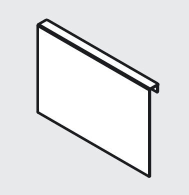 BLUM ZC7A0P0C Ambia Line adaptateur profilé C gris