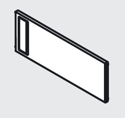 BLUM ZC7Q0U0FS Ambia Line cloison M blanc