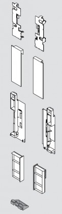 BLUM ZI7.2CS0 fixation frontale Legrabox C noir