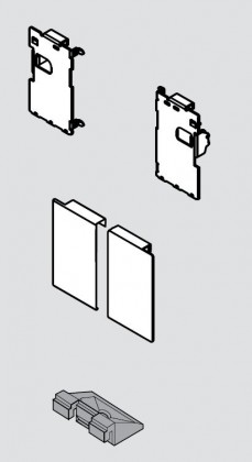 BLUM ZI7.0MI0 Legrabox, support façade tiroir int. M, inox BLUM ZI7.0MI0 Legrabox, support façade tiroir int. M, inox