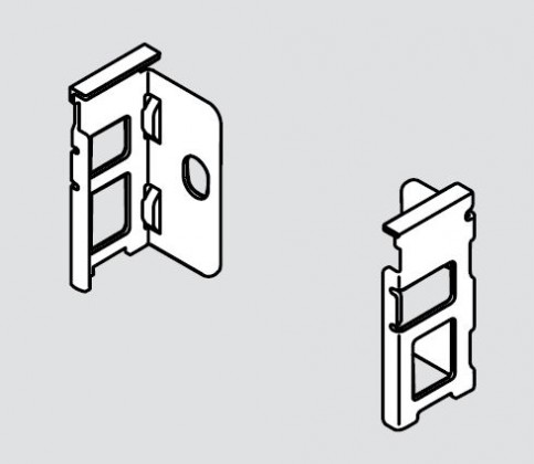 BLUM ZB7N000S Legrabox, supports arriere N, nickel