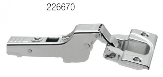 BLUM 70T3650.TL Charniere semi-appl Tip-on avec vis a bois 110°