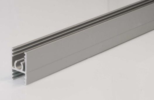 SEVROLL 03757 rail de guidage supérieur Simple/Blue 2,5m (pour lamino 10mm) arge