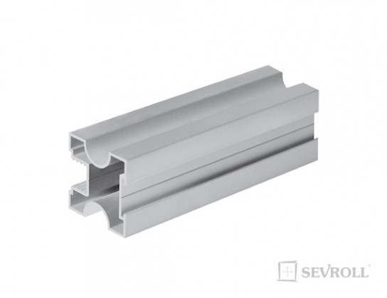 SEVROLL 03173 Karat profil de poignée 10mm 2,7m argenté