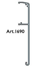 TERNO porte coulissante intérieure en verre, profil de couverture 1690/A/S 3m al TERNO porte coulissante intérieure en verre, profil de couverture 1690/A/S 3m al