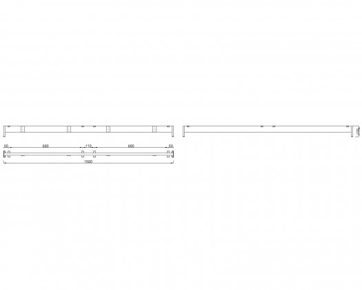 MILADESIGN piétement bas Mobilar M6216-K argent