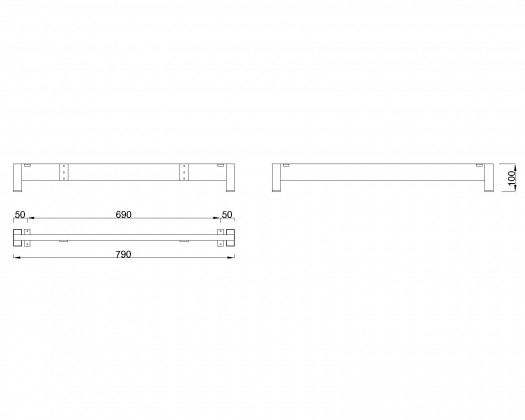 MILADESIGN piétement bas Mobilar M6308-K argent MILADESIGN piétement bas Mobilar M6308-K argent