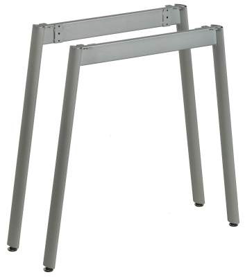 MILADESIGN piétement Mobilar M6308E–S argenté