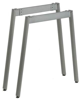 MILADESIGN piétement Mobilar M6307E–S argenté