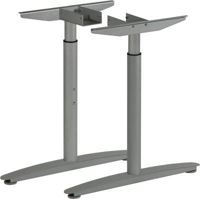 MILADESIGN piétement réglable central Linear LN3102R argent