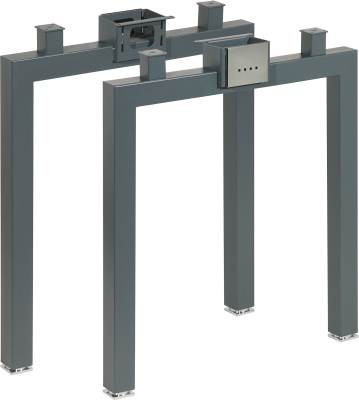 MILADESIGN piétement Quantum Q7106 argent