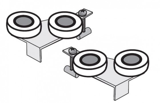 SEVROLL 10156 chariot supérieur Simple (p. lamino 18mm) cadre L+P