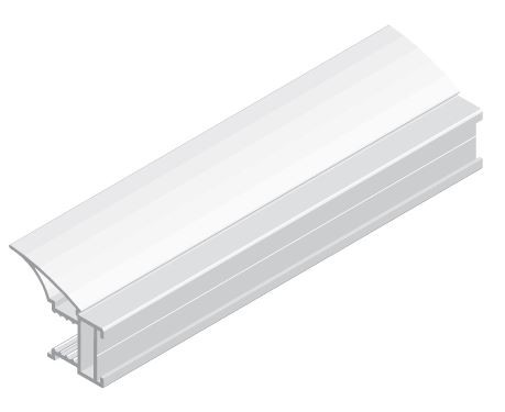 SEVROLL 03434 Fala profil de poignée 10mm 2,7m argenté