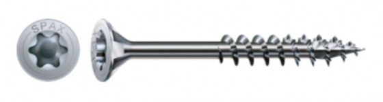 SPAX vis a bois 3,5x30/18 tete fraisée TXS,W,4C MH, filetage partiel
