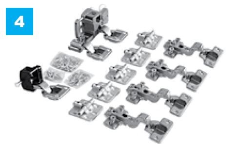 SEVROLL 10081-SV Line ensemble de ferrures pour 2 vantaux droit