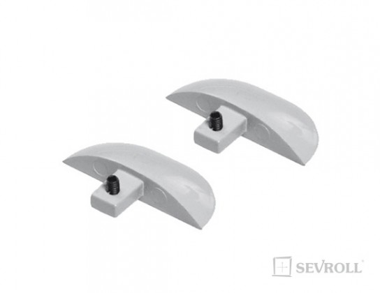 SEVROLL 20208 embout pour profilé Hide N argent