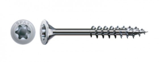 SPAX vis a bois 5x60/37 tete fraisée TXS,W,4C MH, filetage partiel