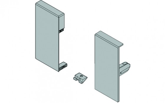 BLUM ZIF.71K0 Antaro, fixations frontales tiroir intérieur K, gris