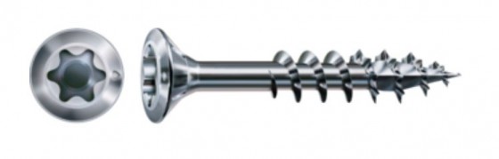 SPAX vis a bois FEX-H 4x40 tete fraisée TXS,W A3J,4C MH, filetage partiel