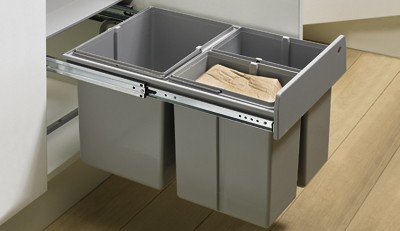 HETTICH 9132346 Poubelle Bin.it Trio 400 mm