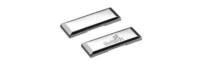 HETTICH 9102082 Intermat cache d'équerre logo Hettich acier nickel