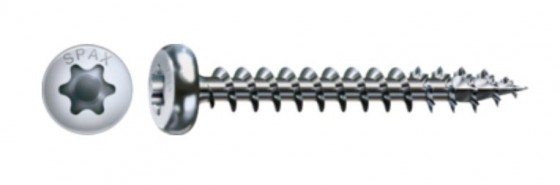 SPAX vis a bois 4,5x30 tete demi-ronde TXS,W,4C