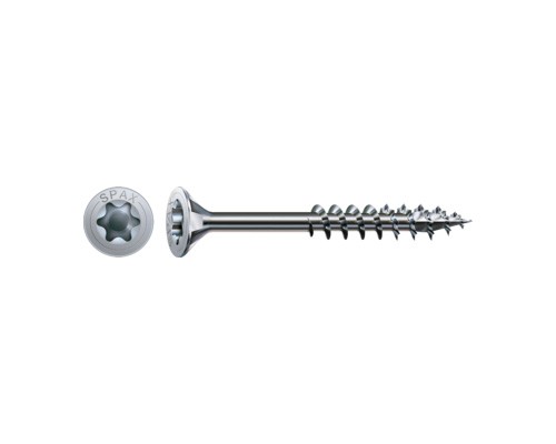 SPAX vis a bois 4,5x80/47 tete fraisée TXS,W,4C MH, filetage partiel