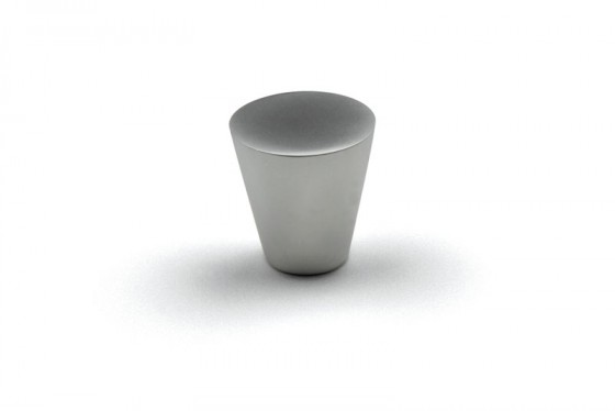 TULIP bouton Iroko chrome mat + vis TULIP bouton Iroko chrome mat + vis