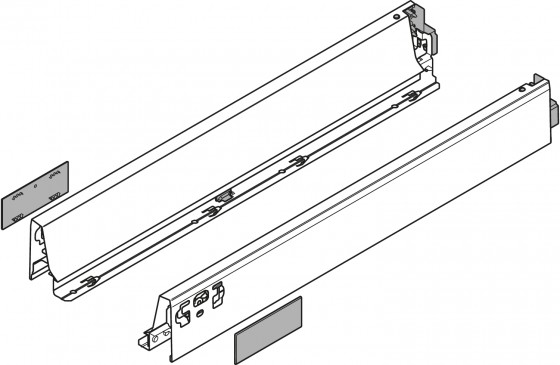 BLUM 378N4002SA côté Antaro 400 gris P+L