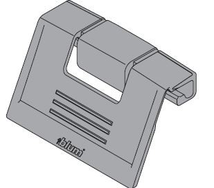 BLUM ZIF.80M5 Antaro, poignée tiroir interne, blanc-gris