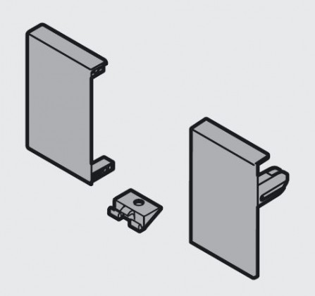 BLUM ZIF.71M0 Antaro, fixations frontales tiroir intérieur, gris