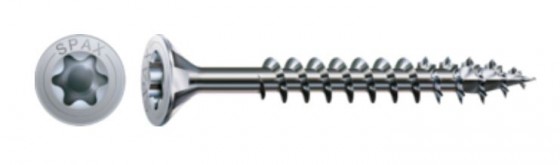 SPAX vis a bois 5x80mm tete fraisée TXS,W,4C MH