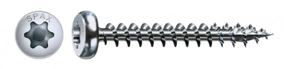 SPAX vis a bois 3,5x16 tete demi-ronde TXS,W,4C